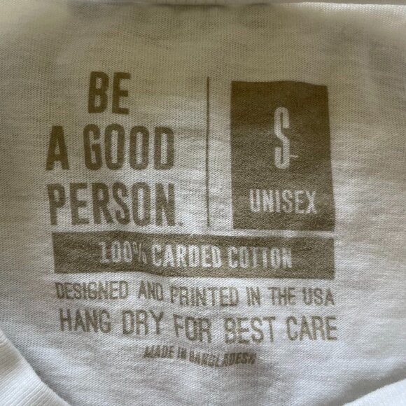 Be A Good Person Long Sleeve Cotton T-shirt (unisex) - Picture 2 of 6